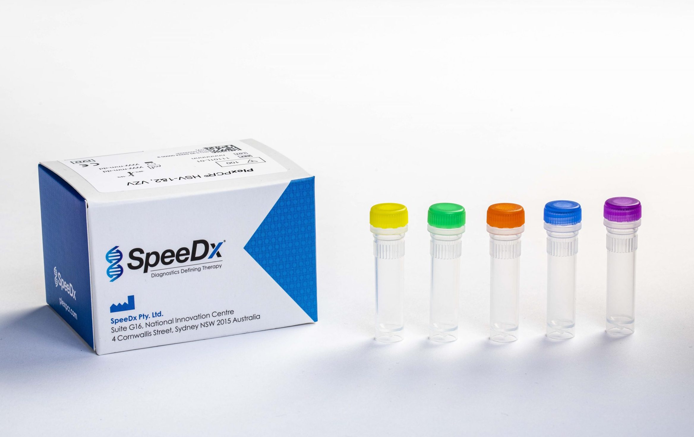 SpeeDx PlexPCR HSV-1,2 VZV product box